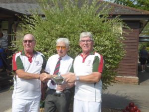 Men’s Handicap Singles, Winner Ian Holmes Runner up Don Carter