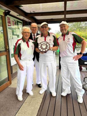 Men’s Triples Winners, John Murrel, Dave Brace and Martin Crimble