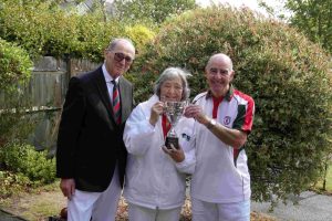 Over 70’s pairs Winners, Anita Pound and Howard Williams